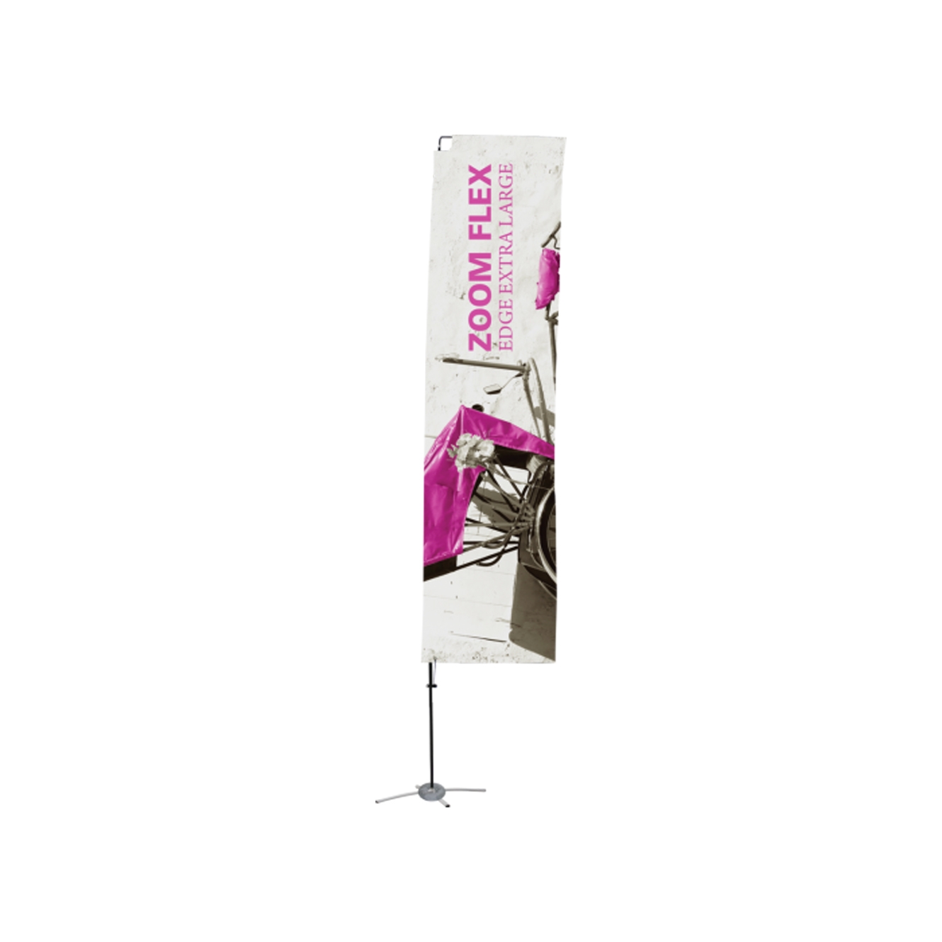 Zoom Flex Small Feather Flag Double-sided