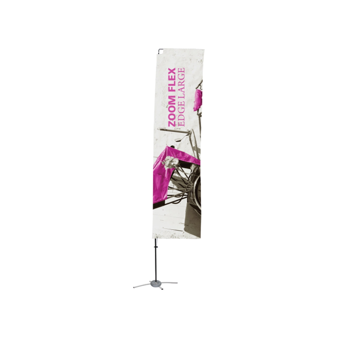 Zoom Flex Extra Large Feather Flag Double-sided