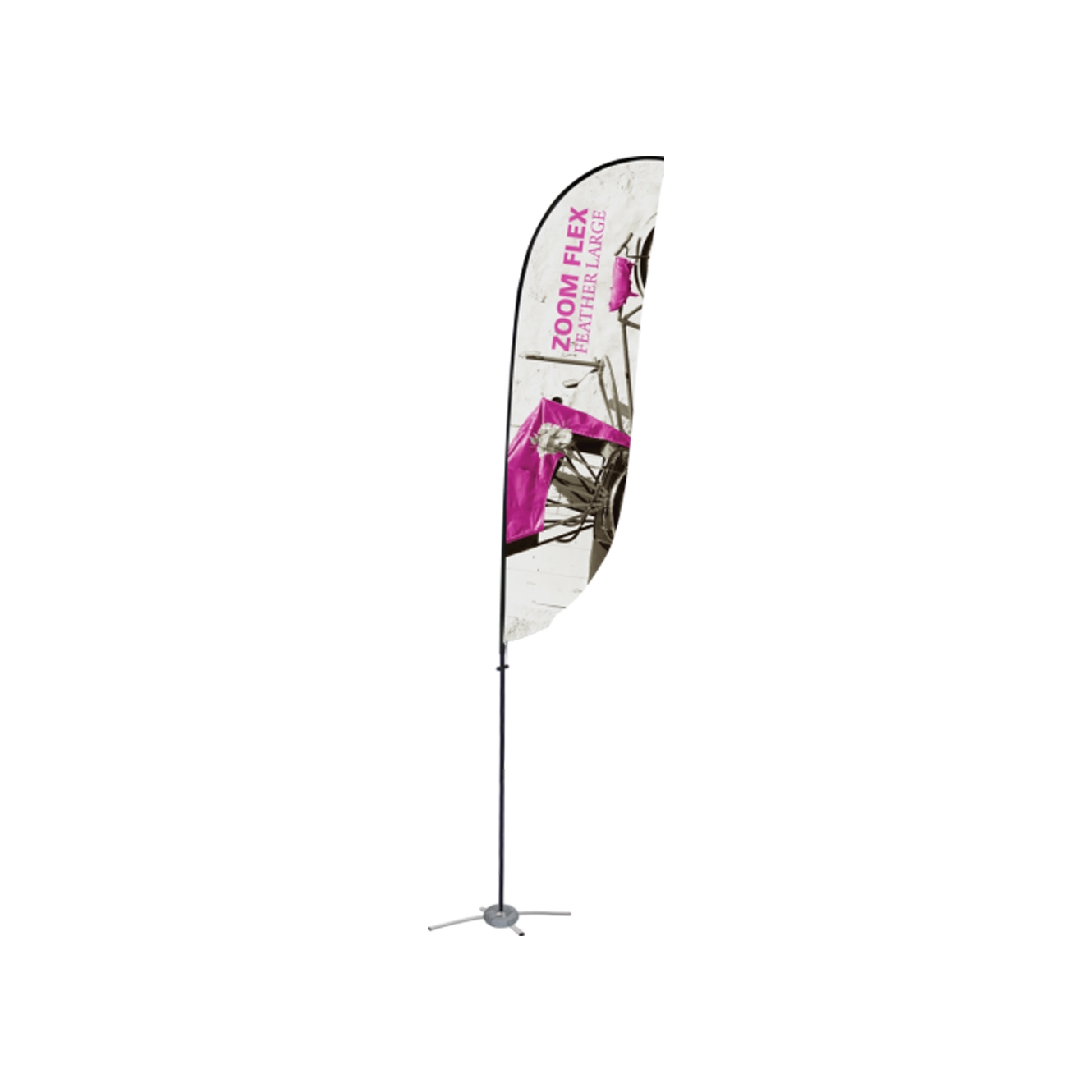 Zoom Flex Large Feather Flag Double-sided