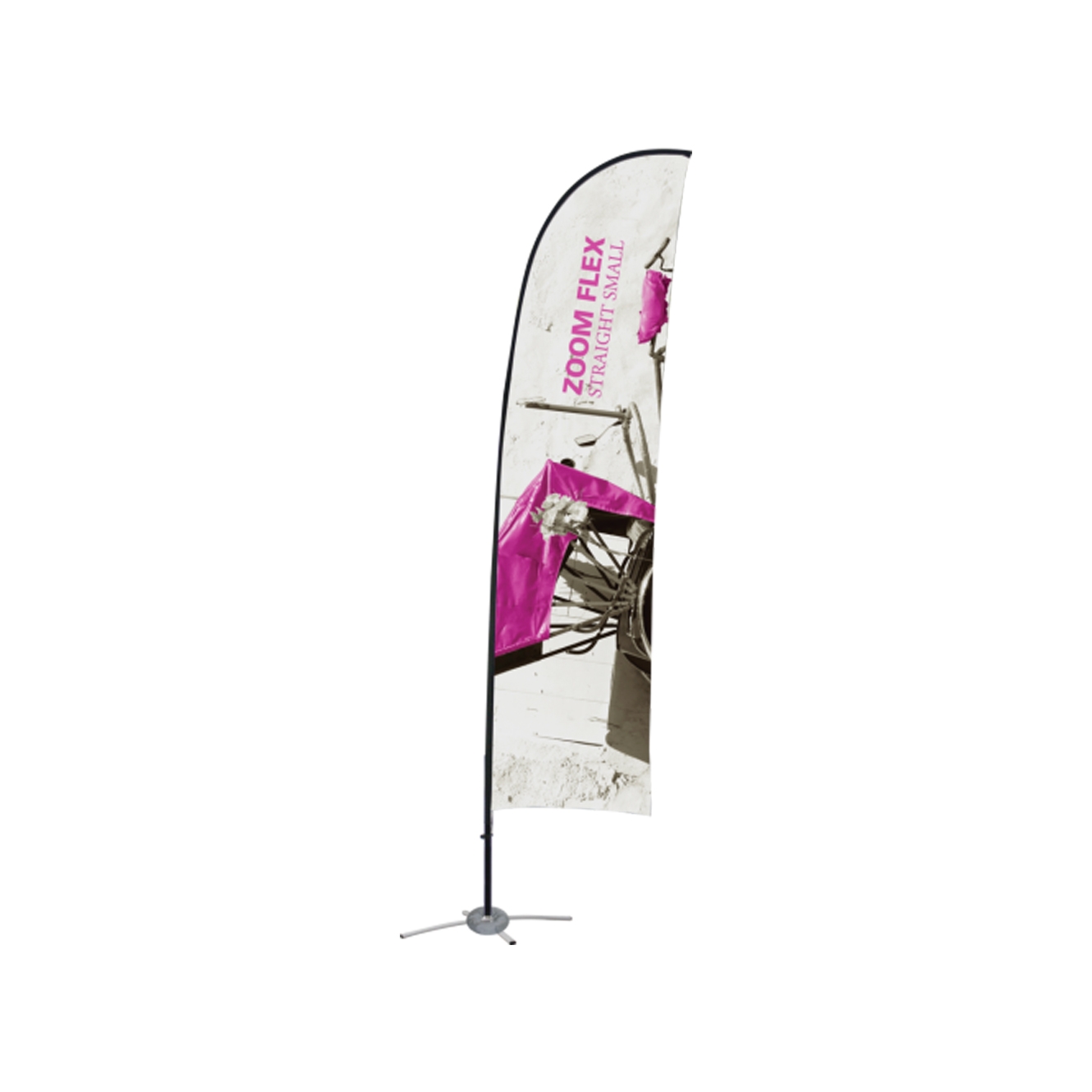 Zoom Flex Small Straight Flag Double-sided