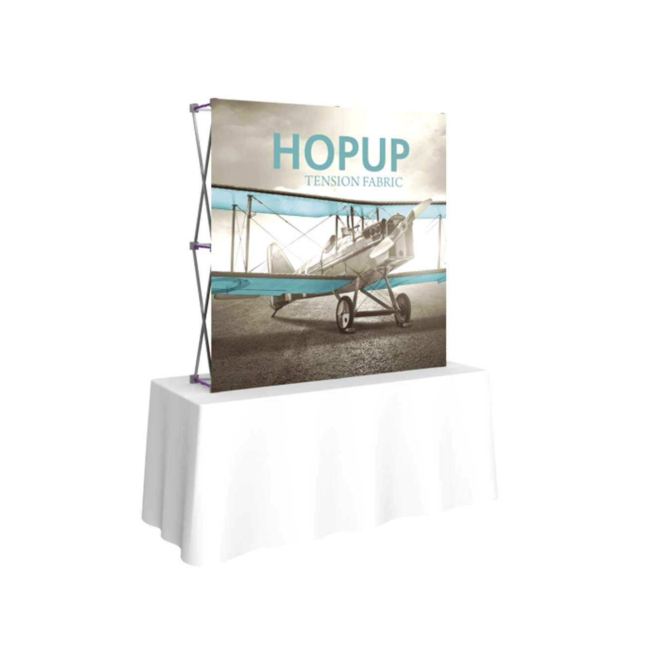 Pop-Fab 2x2 Tabletop Straight Tension Fabric Display