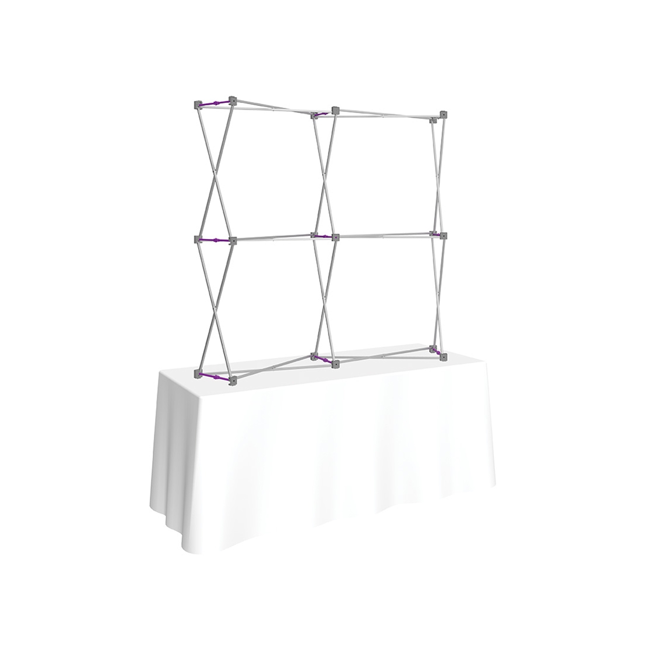 Pop-Fab 2x2 Tabletop Curved Tension Fabric Display