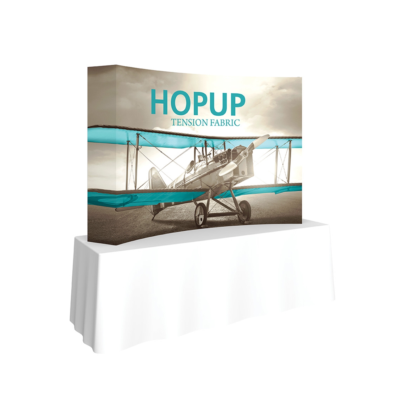 Pop-Fab 3x2 Tabletop Curved Tension Fabric Display