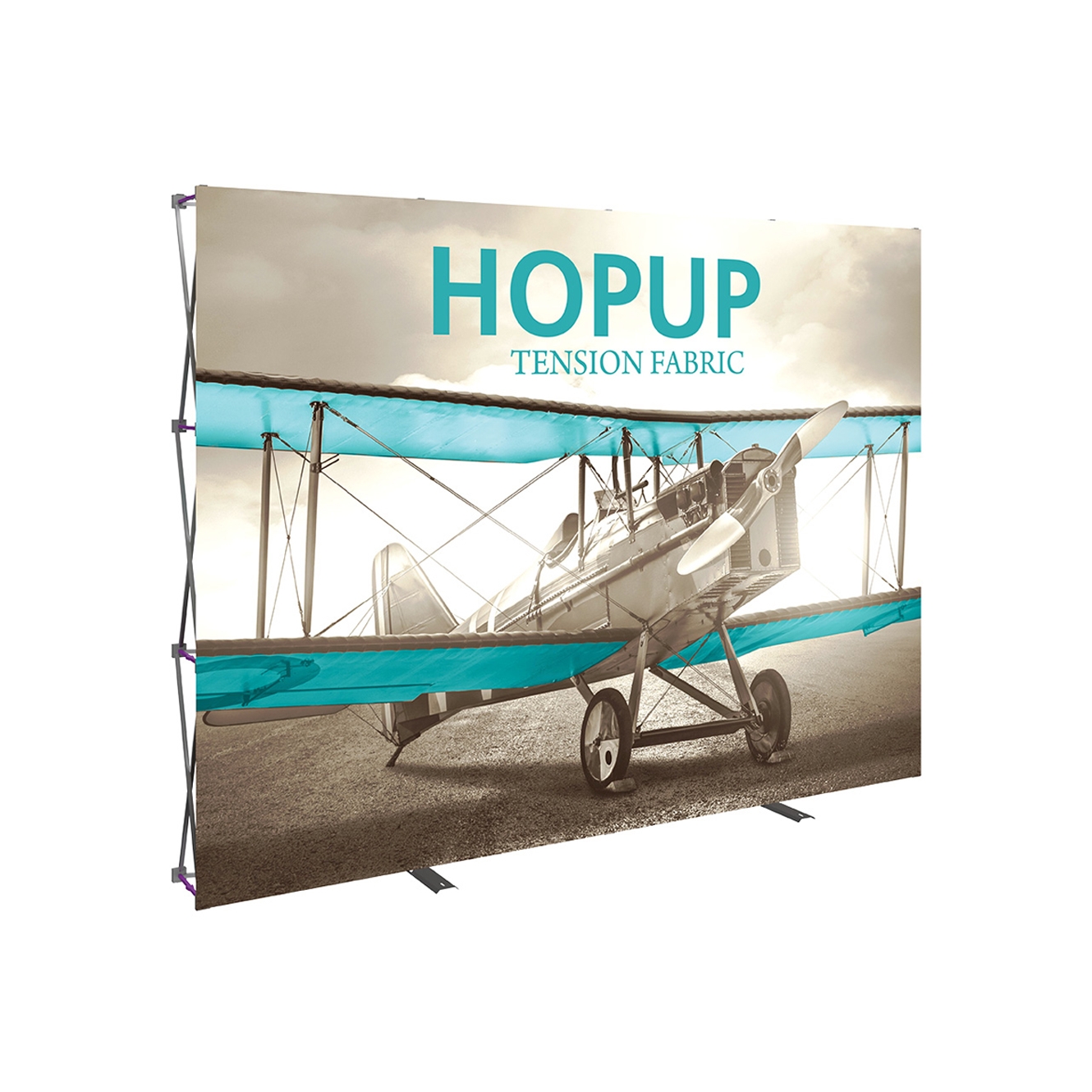 Pop-Fab 4x3 Full Height Straight Tension Fabric Display